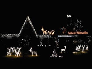 Weihnachtsbeleuchtung in Nordfriesland