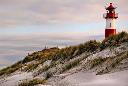 Winter Leuchtturm Sylt Leuchtturm auf der Nordseeinsel Sylt - von Melanie Liebig