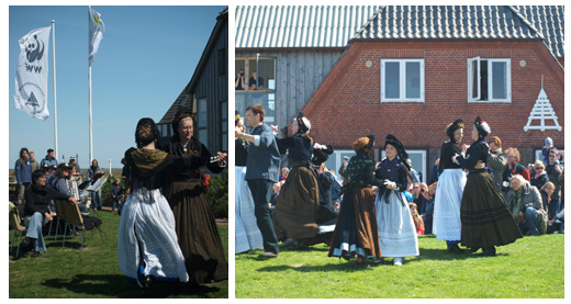 Ringelganstage-auf-Hallig-Hooge Friesische Trachten-Tanzgruppe auf Hooge