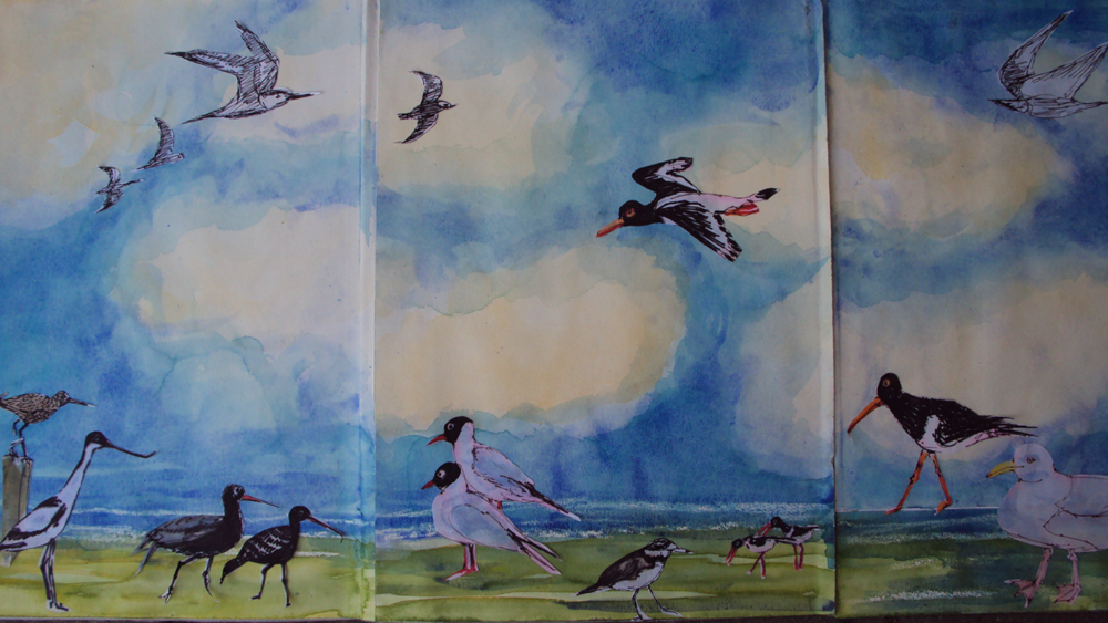 NF-Box "Halligvögel" von Angelika Arft