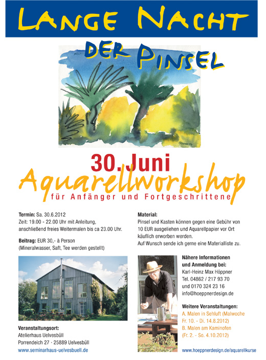 Aquarell-Malerei Nordfriesland